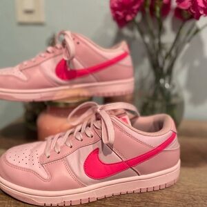 SOLD****** not available *****Nike Low Dunk Pink and Fuchsia “Barbie” Sneakers